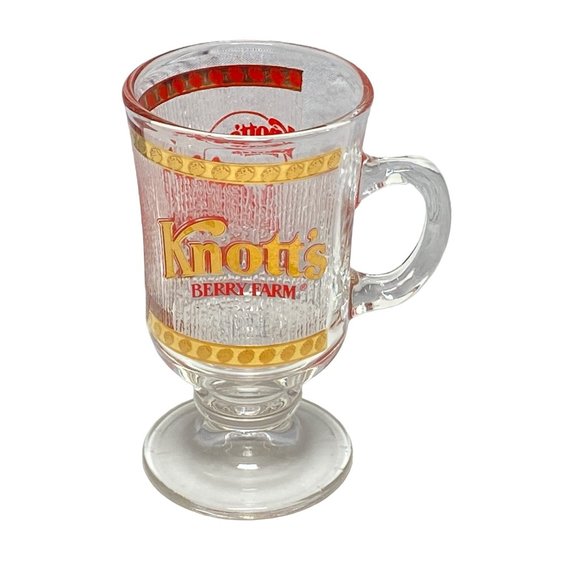 Knott's Berry Farm Small Mini Glass Mug Souvenir - Picture 1 of 6